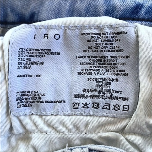 IRO Amative Jeans Skinny Mid Rise Sold on Revolve - Picture 8 of 12